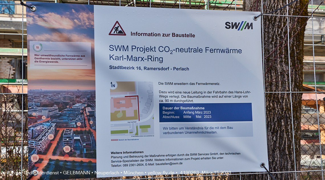 15.03.2023 - Fernwärme und Rohrverlegung an der Grundschule in Neuperlach